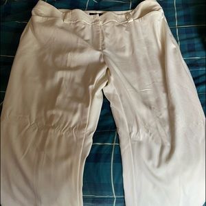 Lined cream trousers